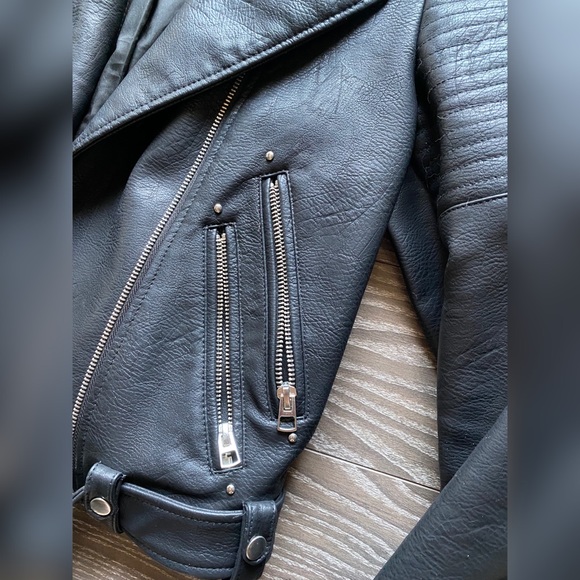 Studded Faux Leather Jacket - Picture 4 of 6